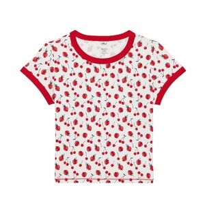 Frankie’s Bikini’s Crop Top, Berries, NWT